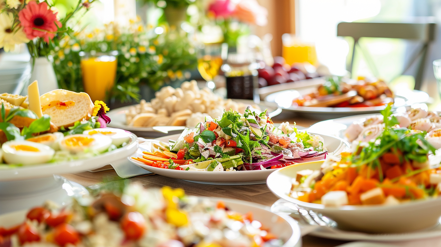 Сім'я готує здорову їжу разом