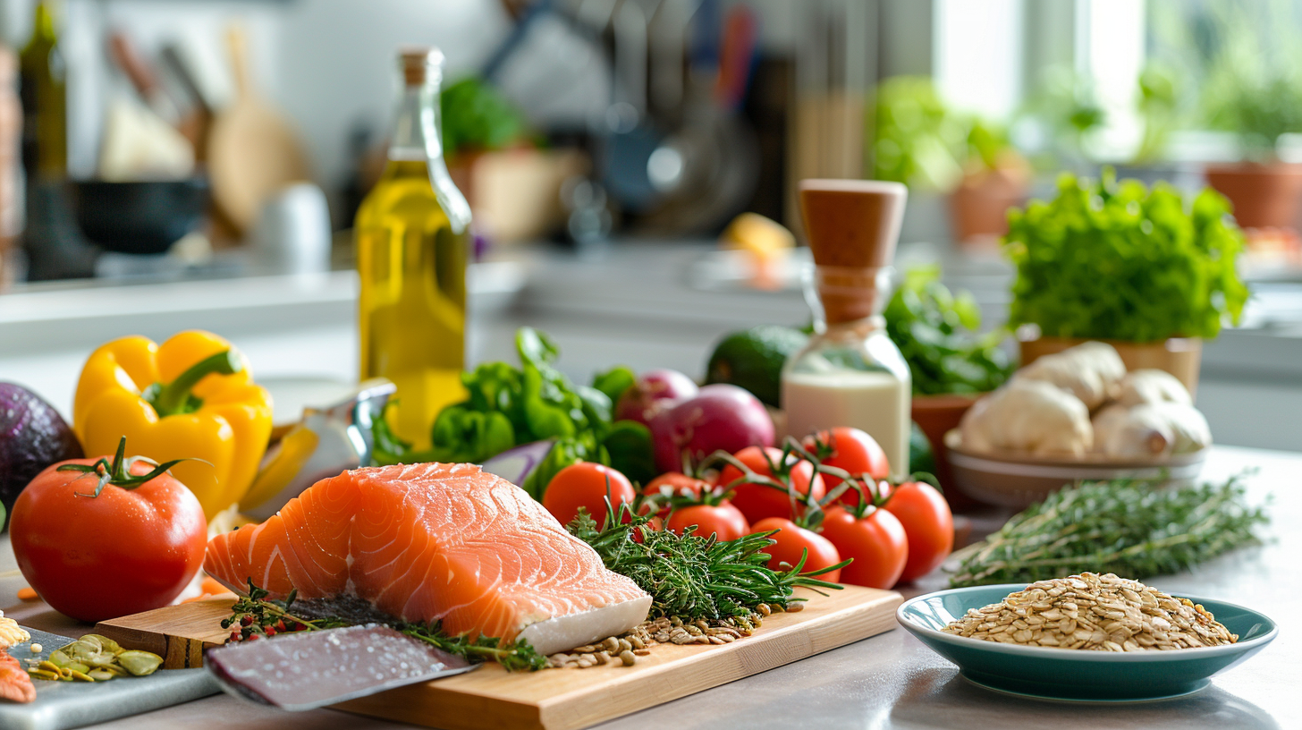 Різноманітні свіжі продукти